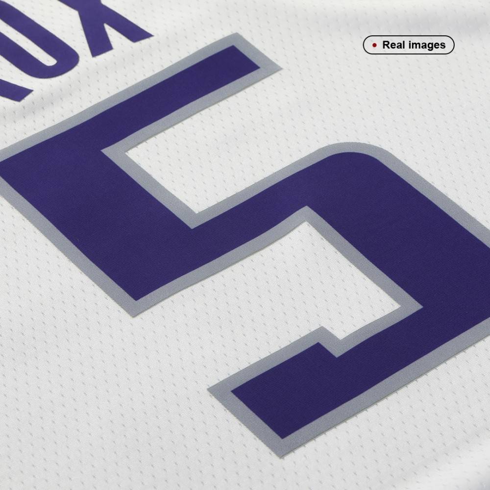 Men's Sacramento Kings De'Aaron Fox #5 White 2021/22 Swingman NBA Jersey - Association Edition-Pro Kit Vault | Brand New 26/27 Sports Jerseys